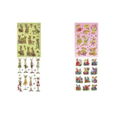 Herma stickers de paques decor lapins nostalgiques 3876