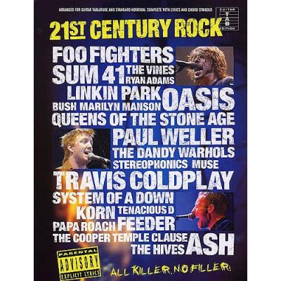 Partitions variété, pop, rock... WISE PUBLICATIONS 21ST CENTURY ROCK TAB SLIPCASE - GUITAR TAB Guitare
