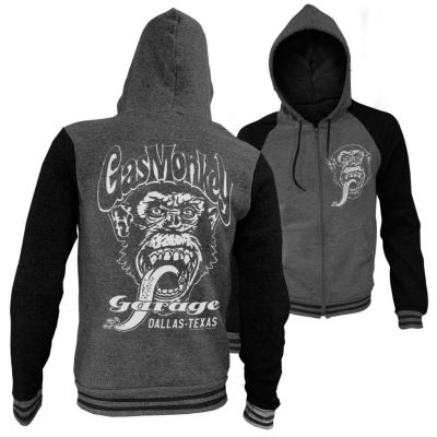 GAS MONKEY - Dallas Texas Varsity PREMIUM Zip Hoodies (S)