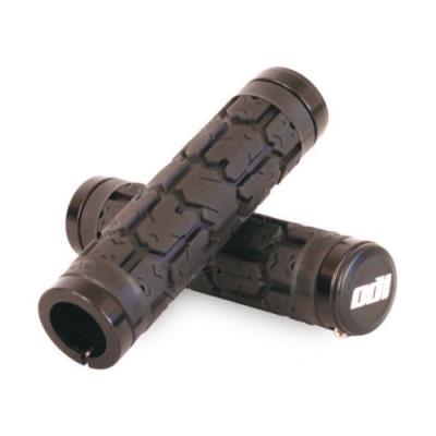 Odi rouge poignées vtt avec système lock on noir 90mm