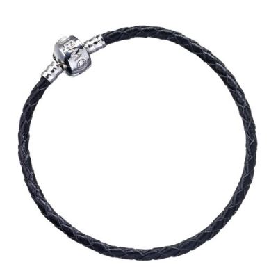 Bracelet à glissière en cuir noir Harry Potter: petit
