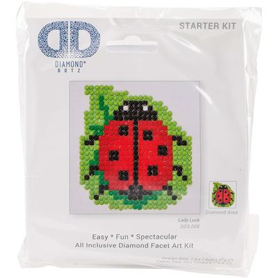 Diamant Dotz Diamant Broderie Facet Starter Kit d'art – Lady Luck Coccinelle