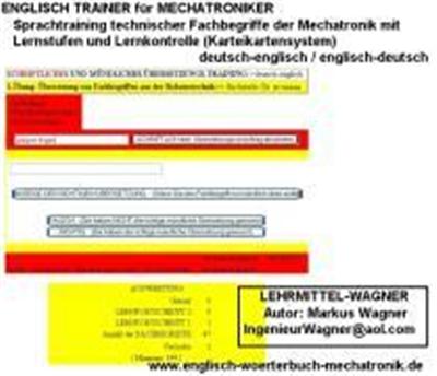 CD-ROM Englisch Trainer für Mechatroniker