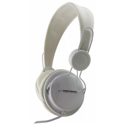 Esperanza eh148w sensation audio stereo headphones with volume control 3m