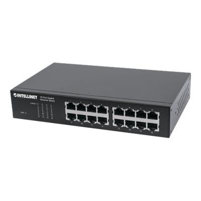 Intellinet 16-Port Gigabit Ethernet Switch - switch - 16 poorten - rack-uitvoering