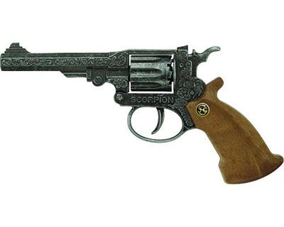 Pistolet en métal - Scorpion Antik - 8 coups : 22 cm