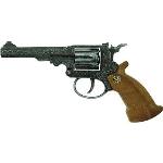 Pistolet police enfant Metal Gris 19,5 cm - Necessite Amorce 8 coups - Jeu  d imitation, accessoire policier