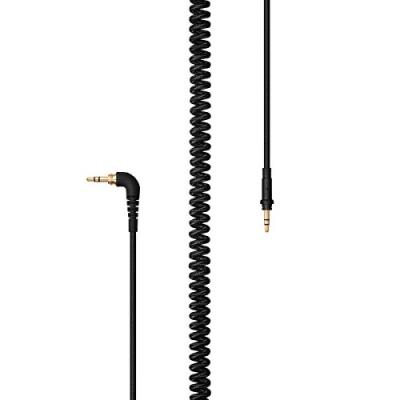 AIAIAI C04 - Coiled Woven W/Adaptor - Black - 4 mm - 1.5 m