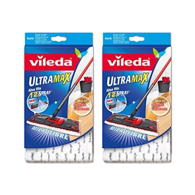 Vileda ultramax/1-2 spray recharge en microfibre - lot de 2