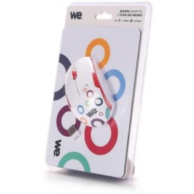 Bundle WE Souris sans fil + tapis de souris CIRCLE