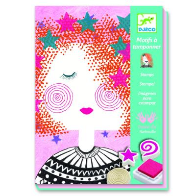 Motifs à tamponner : imagine les coquettes djeco