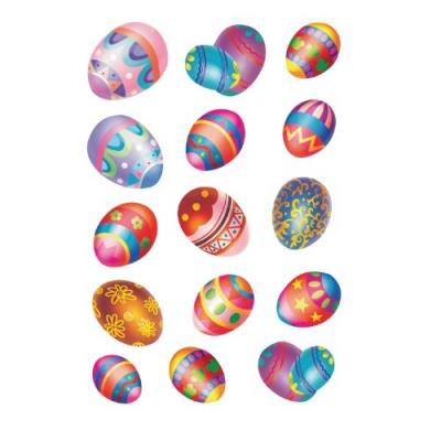 Herma stickers decor oeufs de pâques scintillant 2 feuilles de 15 3672