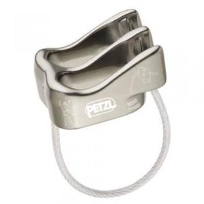 Assureur, descendeur VERSO titane pour cordes à simple et double,  Petzl D19TI