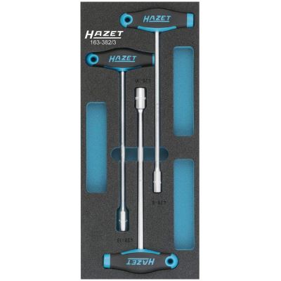 HAZET 163-382/3 JEU DE CLES A DOUILLES A 6 PANS, Voir Illustration