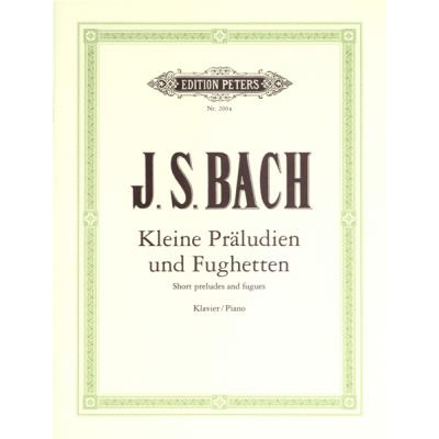 Partitions classique EDITION PETERS BACH JOHANN SEBASTIAN - 24 SHORT PRELUDES & FUGUES  - PIANO Piano