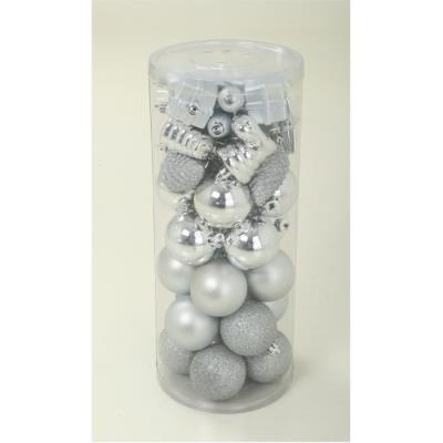 Kit de 20 boules de noël 6 cm + 20 articles décor 5bod614ag