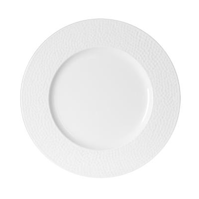 Table Passion - Assiette Plate 27 Cm Louna Relief Blanc (Lot De 6)