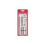 12 Crayons Faber-Castell Grip 2001 HB - Triangulaire Soft-Grip - Mine Résistante