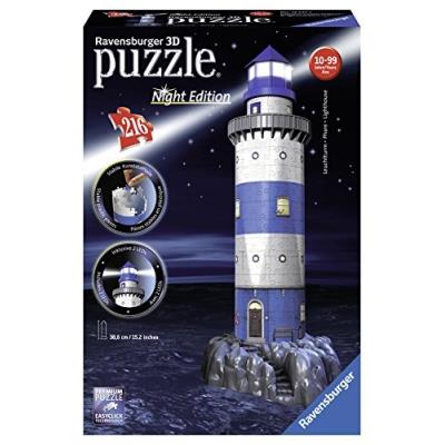 Ravensburger - 12592 - puzzle 3d - phare illuminé - 216 pièces