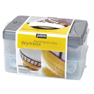 Coffret atelier peinture Porcelaine 150 10 flacons 45 ml et accessoires