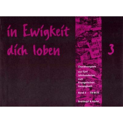 Partitions classique EDITION BREITKOPF IN EWIGKEIT DICH LOBEN, BAND 3 - ORGAN Orgue