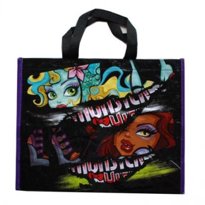 Sac shopping grand modèle monster high - noir 06 18257