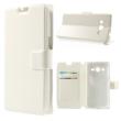 Housse pour Galaxy Core 4G (G386F) portefeuille Blanche Ultra fine