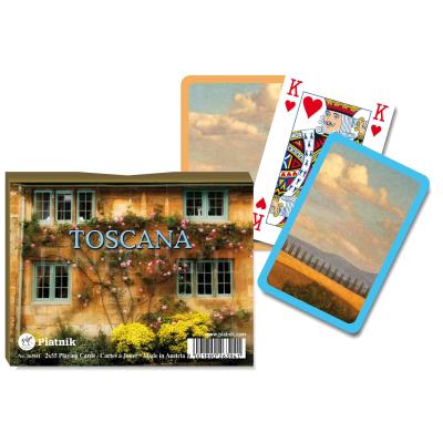 Jeux de cartes : toscana 2 x 55 cartes piatnik