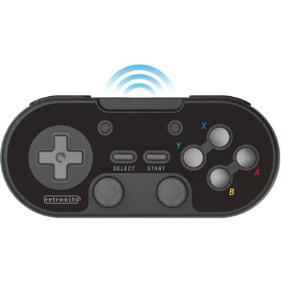 Manette Sans Fil - RetroBit Legacy 16 - Noire - Switch, PC, Steam, Raspberry Pi, SNES, Android