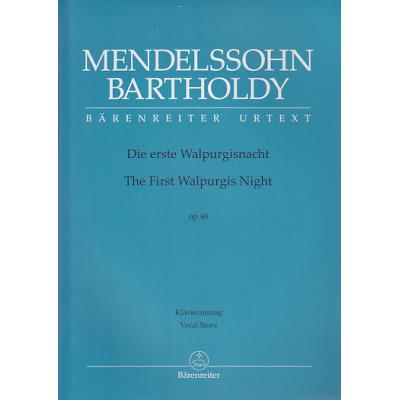 Partitions classique BARENREITER MENDELSSOHN - THE FIRST WALPURGIS NIGHT OP.60 - VOCAL SCORE Alto, piano