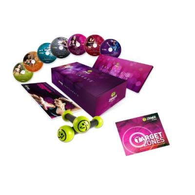Zumba fitness exhilarate premium collection de dvd avec dvd target zones anglais allemand