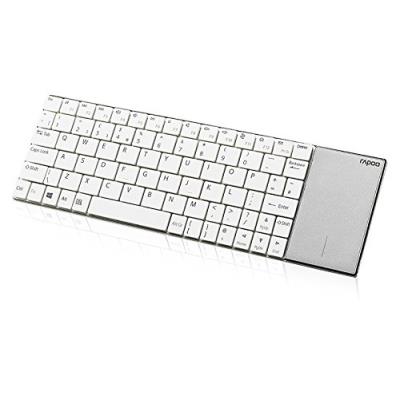 Rapoo e2710 touch, clavier multimédia sans fil blanc