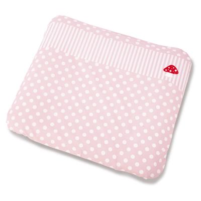 Pinolino - Housse 100% coton – rose avec champignon