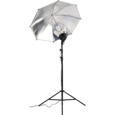 Boîte à lumière avec parapluie réflecteur