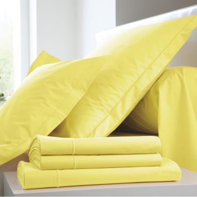 Drap Percale Easy BLANC DES VOSGES 180 x 290 cm Citron