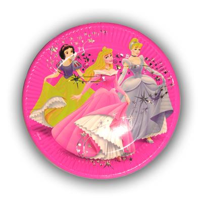 Assiettes en carton Princesse Disney : 8 assiettes de fête Procos
