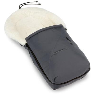 KAISER - 6534024 - NIDS D'ANGE POUR POUSSETTE - SAC DE COUCHAGE EN PEAU D'AGNEAU - BLANC ANTHRACITE