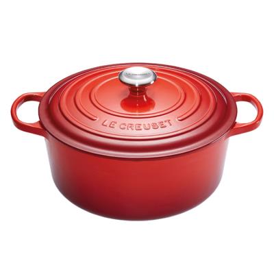 Cocotte ronde en fonte Ã©maillÃ©e Signature - Cerise - 20cm