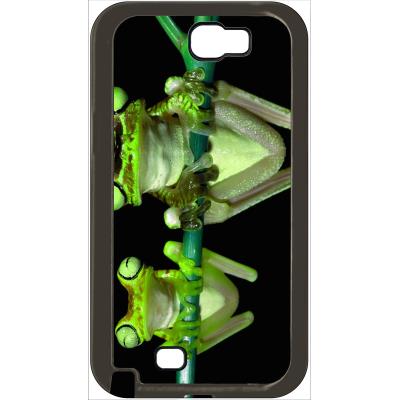 Coque samsung note 2 deux grenouilles vertes suspendues