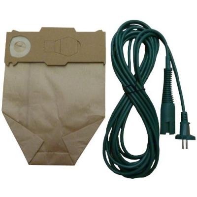 MISTER VAC - A916 - 6 SACS ASPIRATEUR POUR VORWERK KOBOLD VK 130 / 131 + 1 CÂBLE DE BRANCHEMENT SECTEUR 7 M