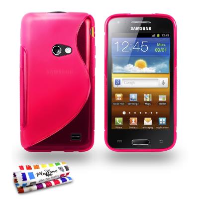Coque Souple ORIGINALE Ultra Fine Rose , Le S, Premium de MUZZANO pour SAMSUNG GALAXY BEAM I8530