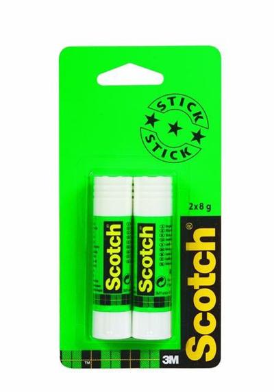 Scotch 3m Lot de 5 bâtons de colle Scotch 8G, colle blanche