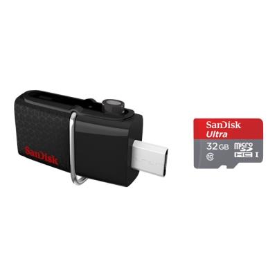 SanDisk Ultra Dual - Mobile Storage Pack - USB-flashstation - 32 GB