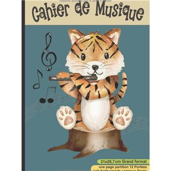 Cahier De Musique: carnet de musique avec portée et carreaux (French  Edition): Edition, Faty: 9798482231708: : Books