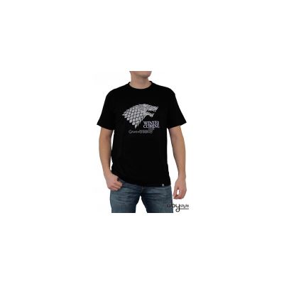GAME OF THRONES - Tshirt Winter is coming homme MC black - basic - Taille XXL