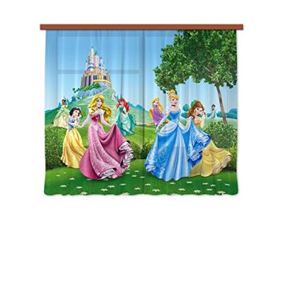 Ag design fcs xl 4319 rideau voilage pour chambre d'enfant motif princesse disney