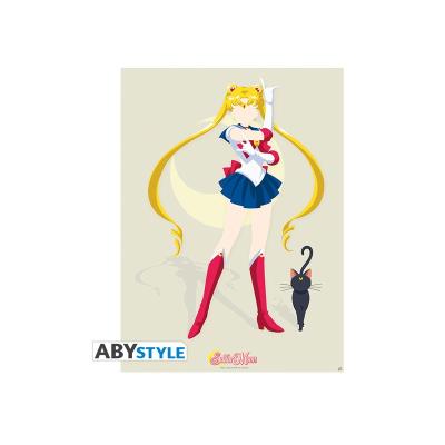 Poster Sailor Moon Sailor Moon et Luna 52x38cm