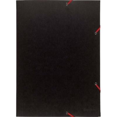 Exacompta Chemise à élastique 3 rabats carte lustrée 600gm2 - A3 - vue 2