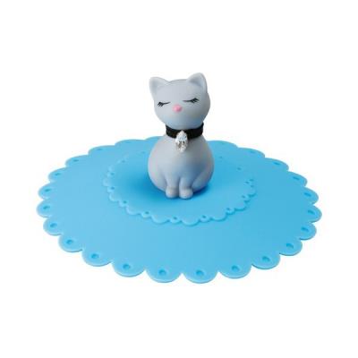 Couvercle thé chat gris