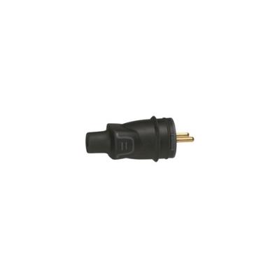 Legrand Noir Fiche Male 16A 2P+T En Caoutchouc